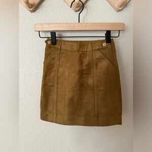 BR Banana Republic Toddler Vegan Suede Skirt Sz 4-5